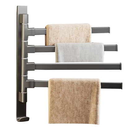 Modern Grey Bathroom Accessories Aluminium Towel Rack