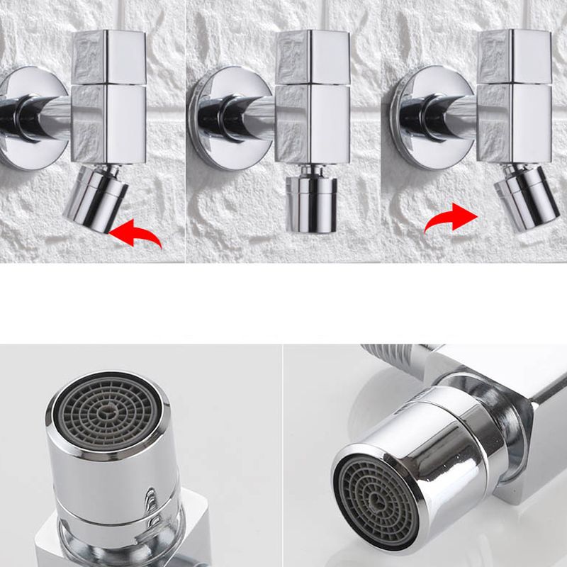 Modern Round Brass Bathroom Faucet Handle