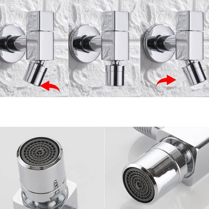 Modern Round Brass Bathroom Faucet Handle