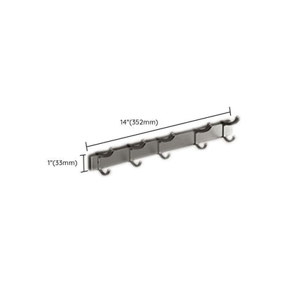 Contemporary Chrome Bathroom Storage Towel Rack Set
