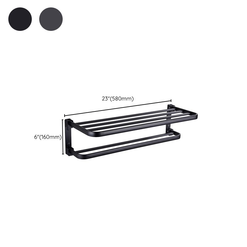 Stylish Bathroom Shelf Set with Towel Holder & Storage
