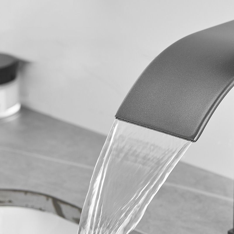 Luxury Waterfall Bathtub Faucet Brass Lever Handle Sink Mixer