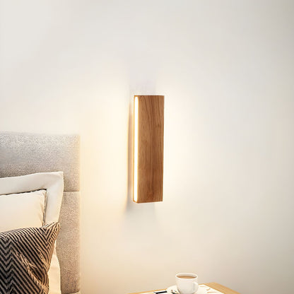 Adjustable Wood LED Wall Light