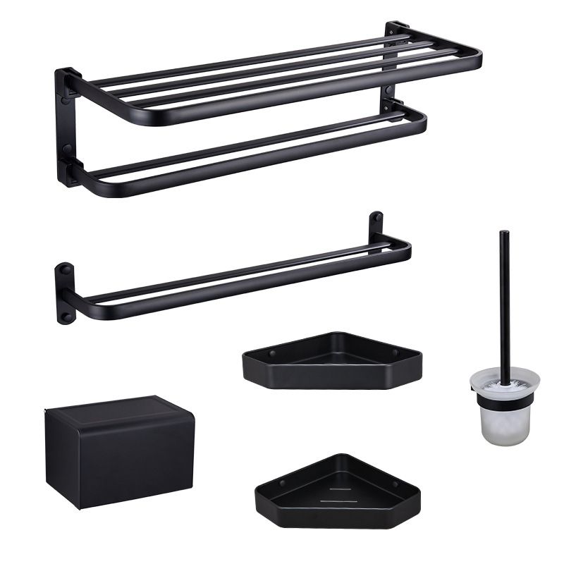 Stylish Bathroom Shelf Set with Towel Holder & Storage
