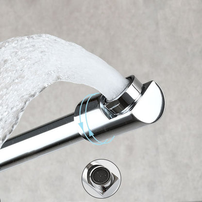 Compact Wall Mount Single Handle Kitchen Faucet