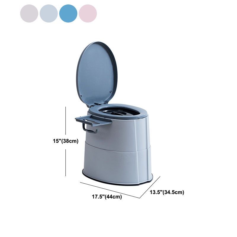 Compact Round Floor Mount Toilet Bowl for Bathroom