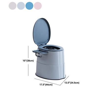 Compact Round Floor Mount Toilet Bowl for Bathroom