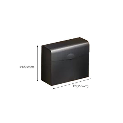 Modern Black Bathroom Accessory Set with Towel Bar