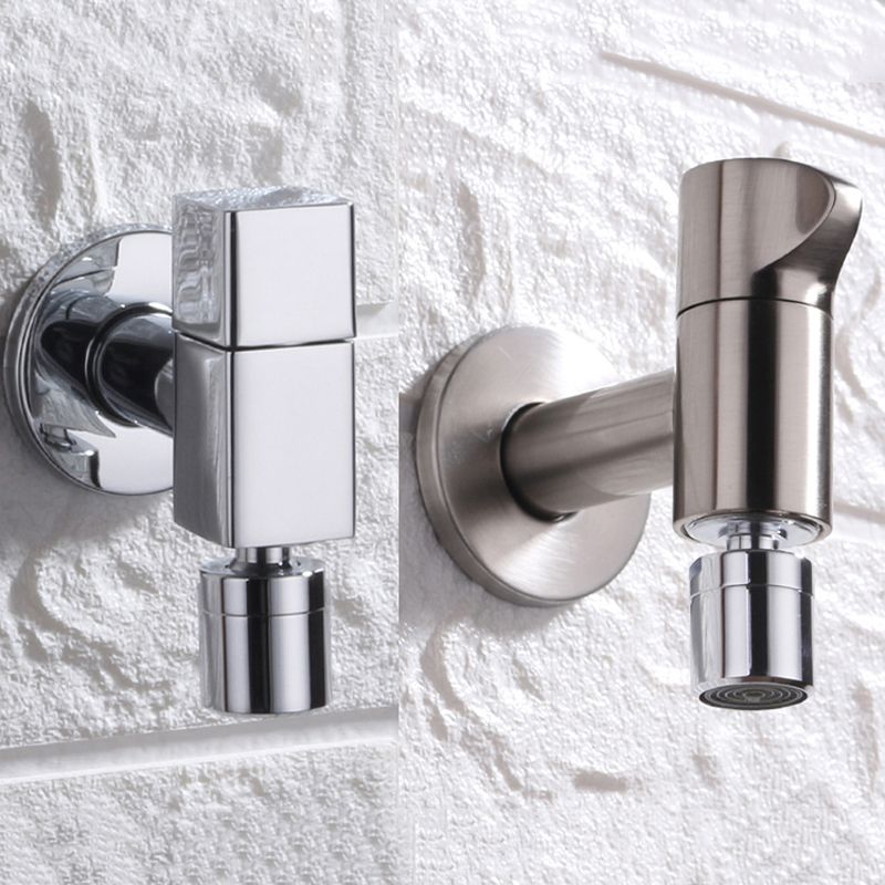Modern Round Brass Bathroom Faucet Handle
