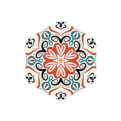 Colorful Hexagon Wall Stickers Removable Tile Decal