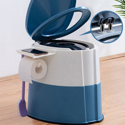 Compact Round Floor Mount Toilet Bowl for Bathroom