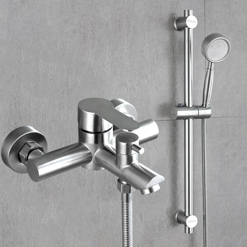 Luxury Stainless Steel Wall Mount Bathtub Faucet