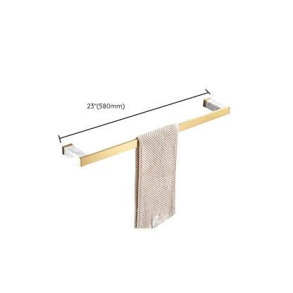 Luxury Gold Bathroom Accessory Set Marble & Metal
