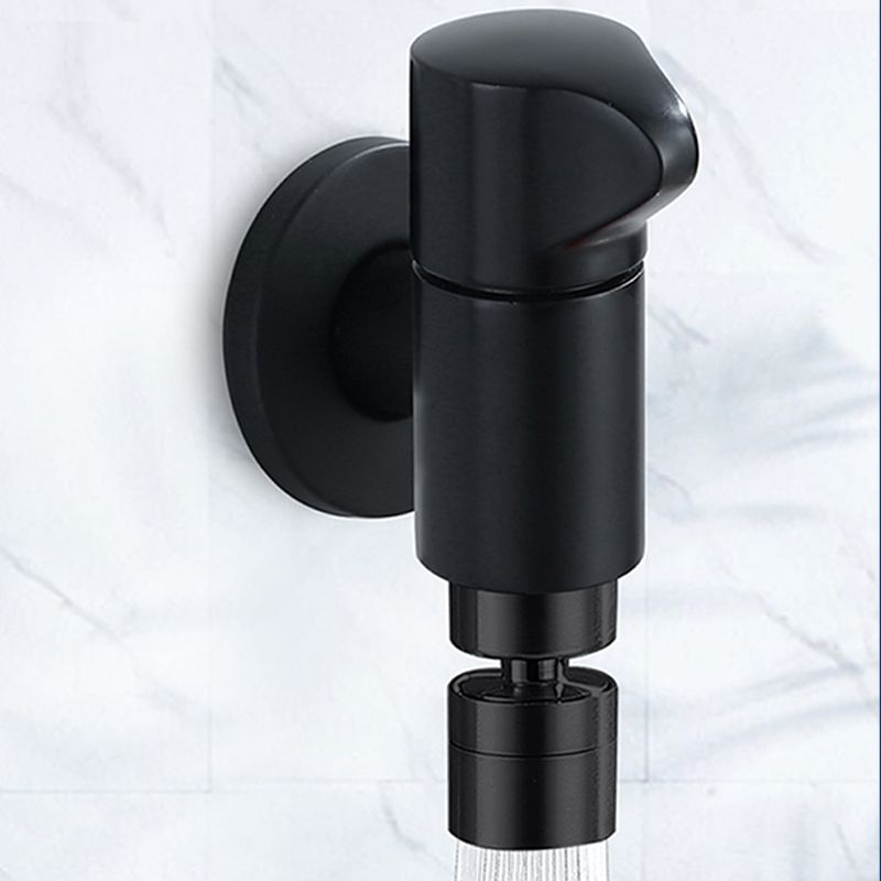 Modern Wall Mount Bathroom Faucet Solid Brass Finish