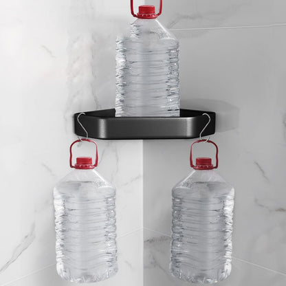Stylish Black Bathroom Shelf Set Rustproof 1/2/3 Piece