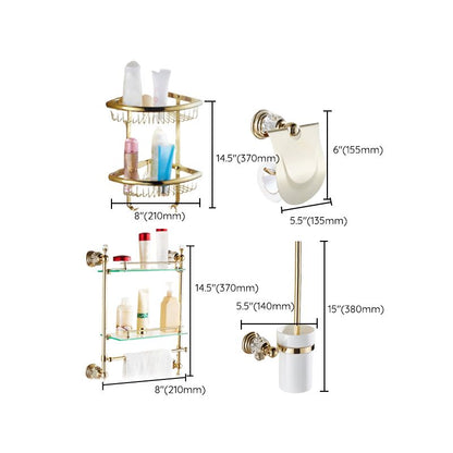 Classic Gold Bathroom Fixtures Set or Single Piece