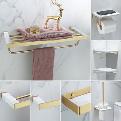 Luxurious Gold Bathroom Fixture Set