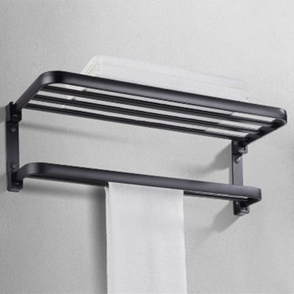 Stylish Bathroom Shelf Set with Towel Holder & Storage
