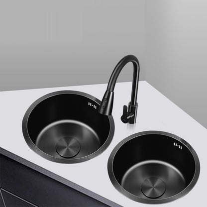 Modern Stainless Steel Kitchen Sink Round Bowl