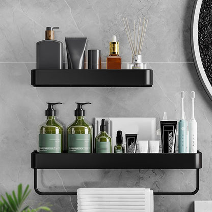 Modern Aluminum Bath Shelf Storage Set