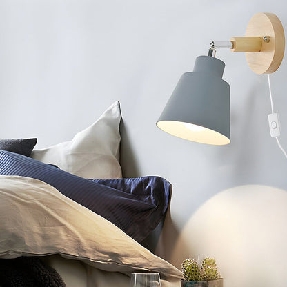 Rustic Wood Tone Table Lamp
