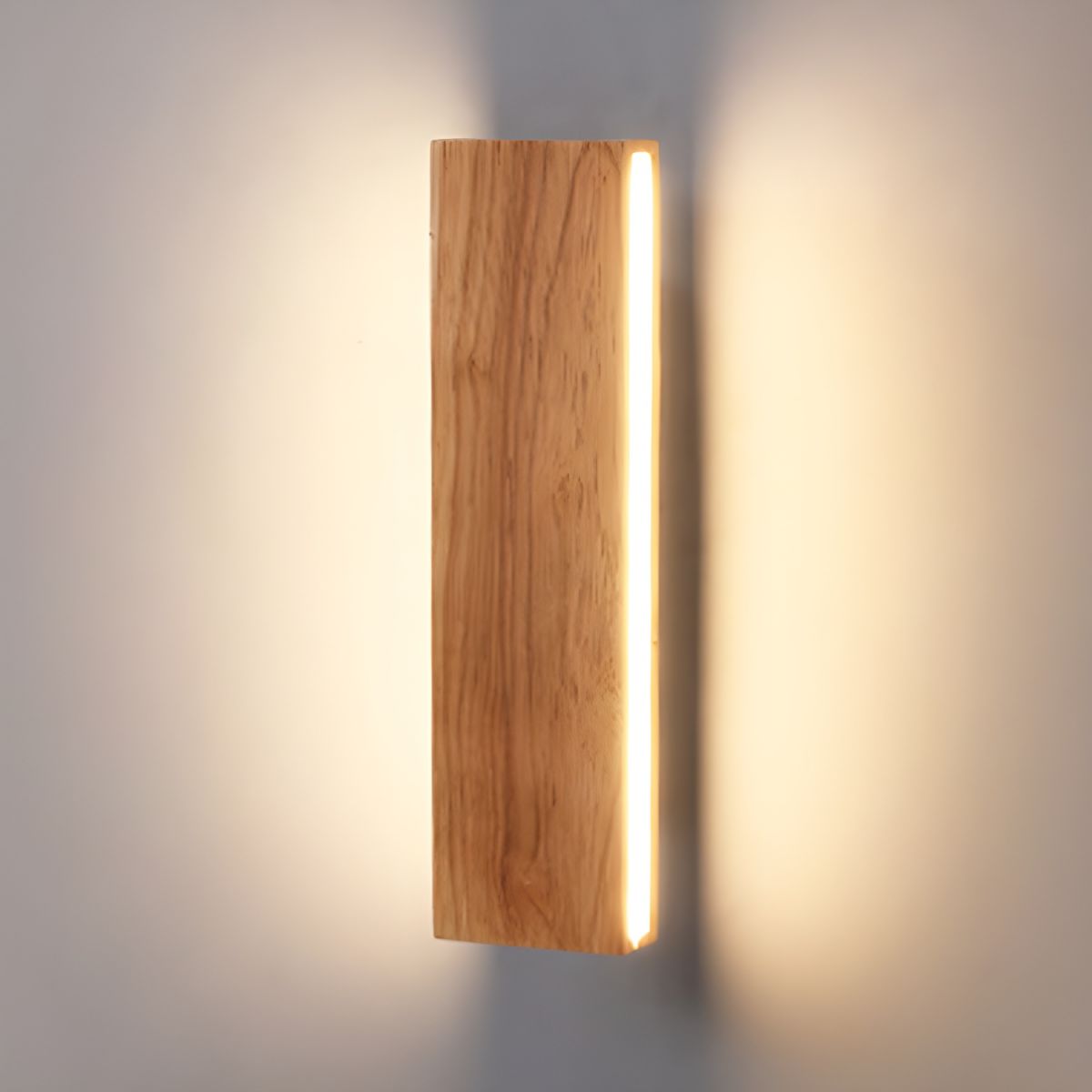Adjustable Wood LED Wall Light