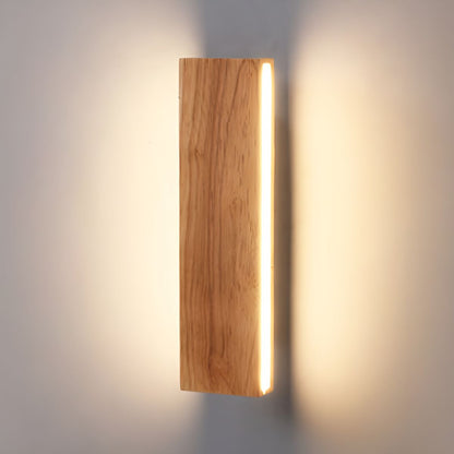 Adjustable Wood LED Wall Light