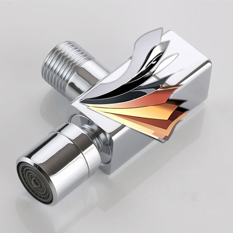 Modern Round Brass Bathroom Faucet Handle