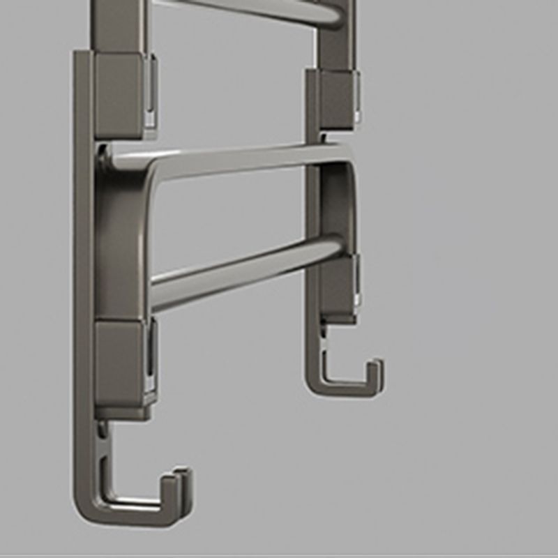 Contemporary Chrome Bathroom Storage Towel Rack Set