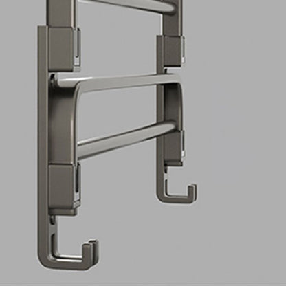 Contemporary Chrome Bathroom Storage Towel Rack Set