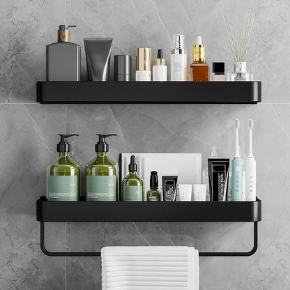 Modern Aluminum Bath Shelf Storage Set
