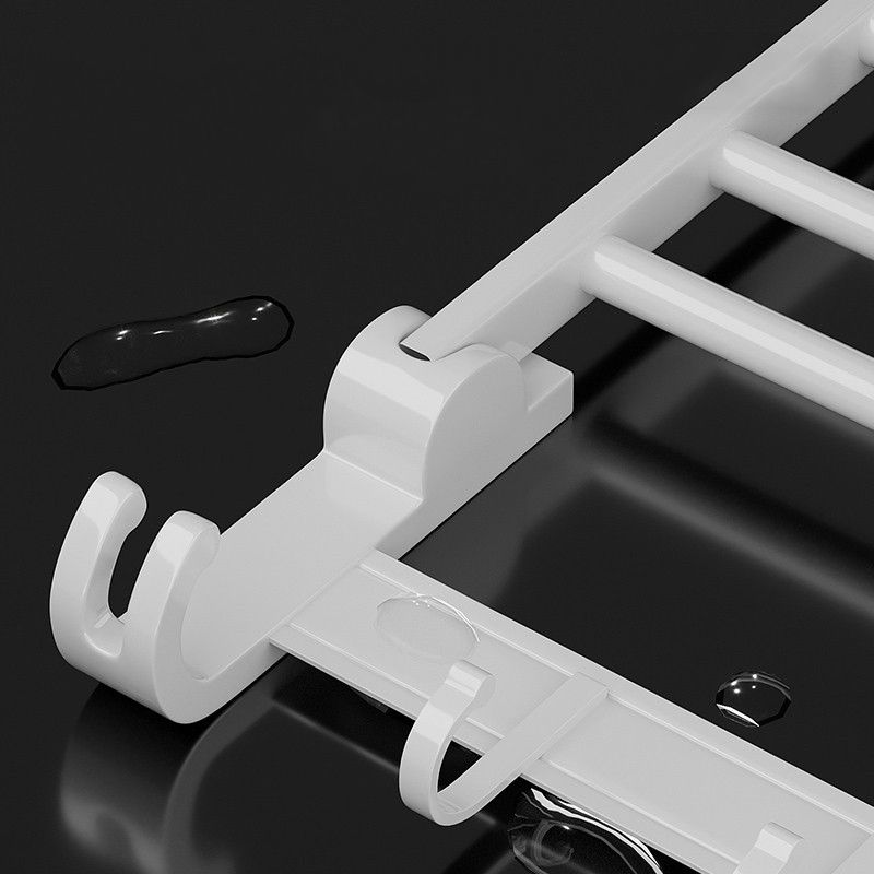 Contemporary Bathroom Accessory Set Towel Bar White Shelf