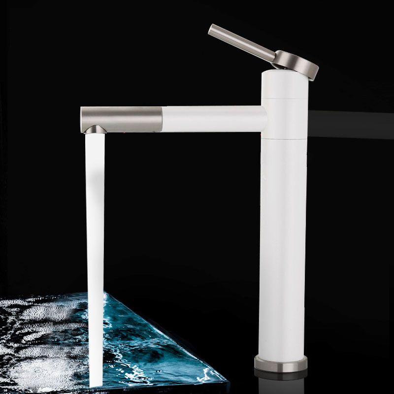 Contemporary Single Handle Stainless Steel Kitchen Faucet