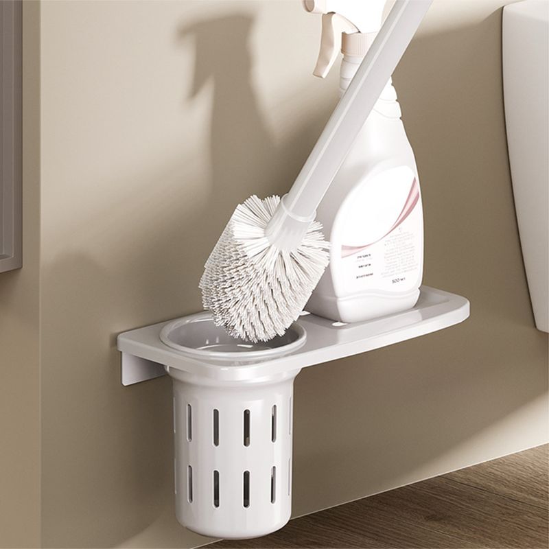 Contemporary Bathroom Accessory Set Towel Bar White Shelf