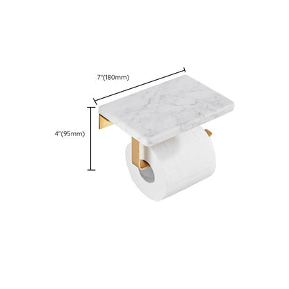 Luxury Gold Bathroom Accessory Set Marble & Metal