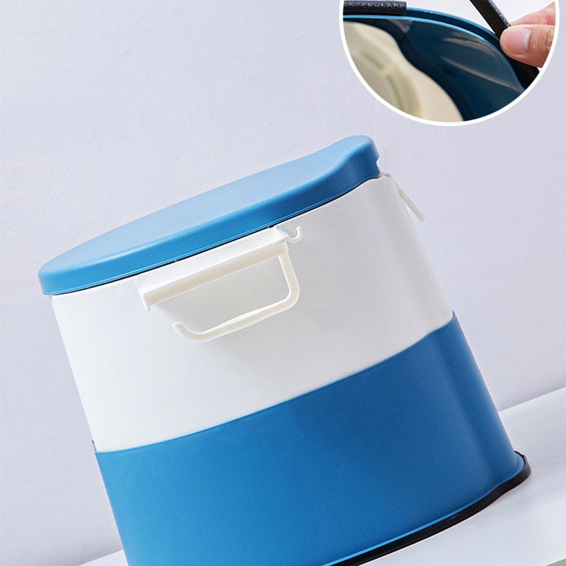 Compact Round Floor Mount Toilet Bowl for Bathroom
