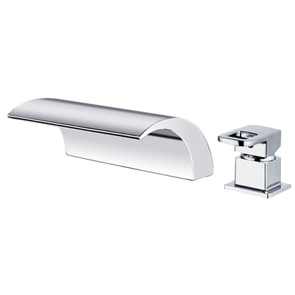 Luxury Gold Roman Tub Faucet with Waterfall Spout