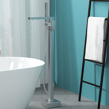 Luxury Copper Floor Mount Freestanding Tub Faucet
