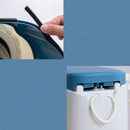 Compact Round Floor Mount Toilet Bowl for Bathroom