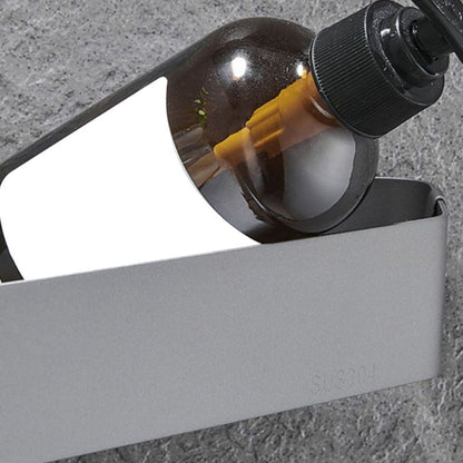 Modern 2-Piece Stainless Steel Bathroom Shelf Set