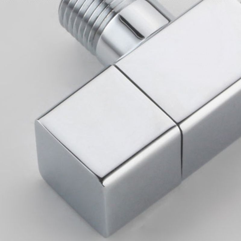 Modern Wall Mount Bathroom Faucet Solid Brass Finish