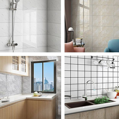 Waterproof Self Adhesive Marble Effect Kitchen Tile Backsplash