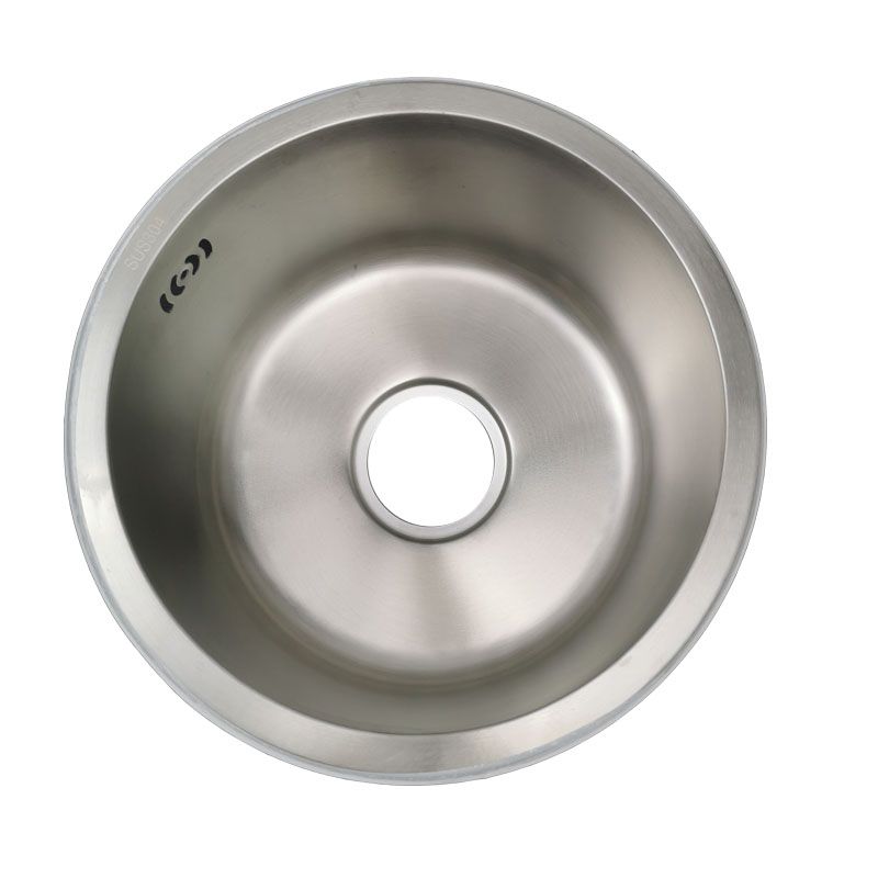 Modern Round Stainless Steel Kitchen Sink with Drain Strainer