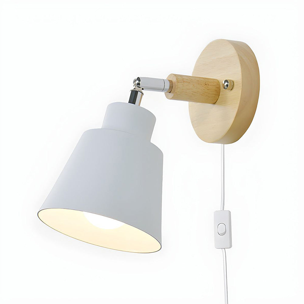 Rustic Wood Tone Table Lamp