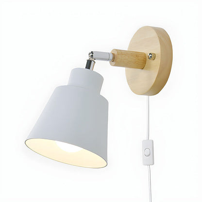 Rustic Wood Tone Table Lamp