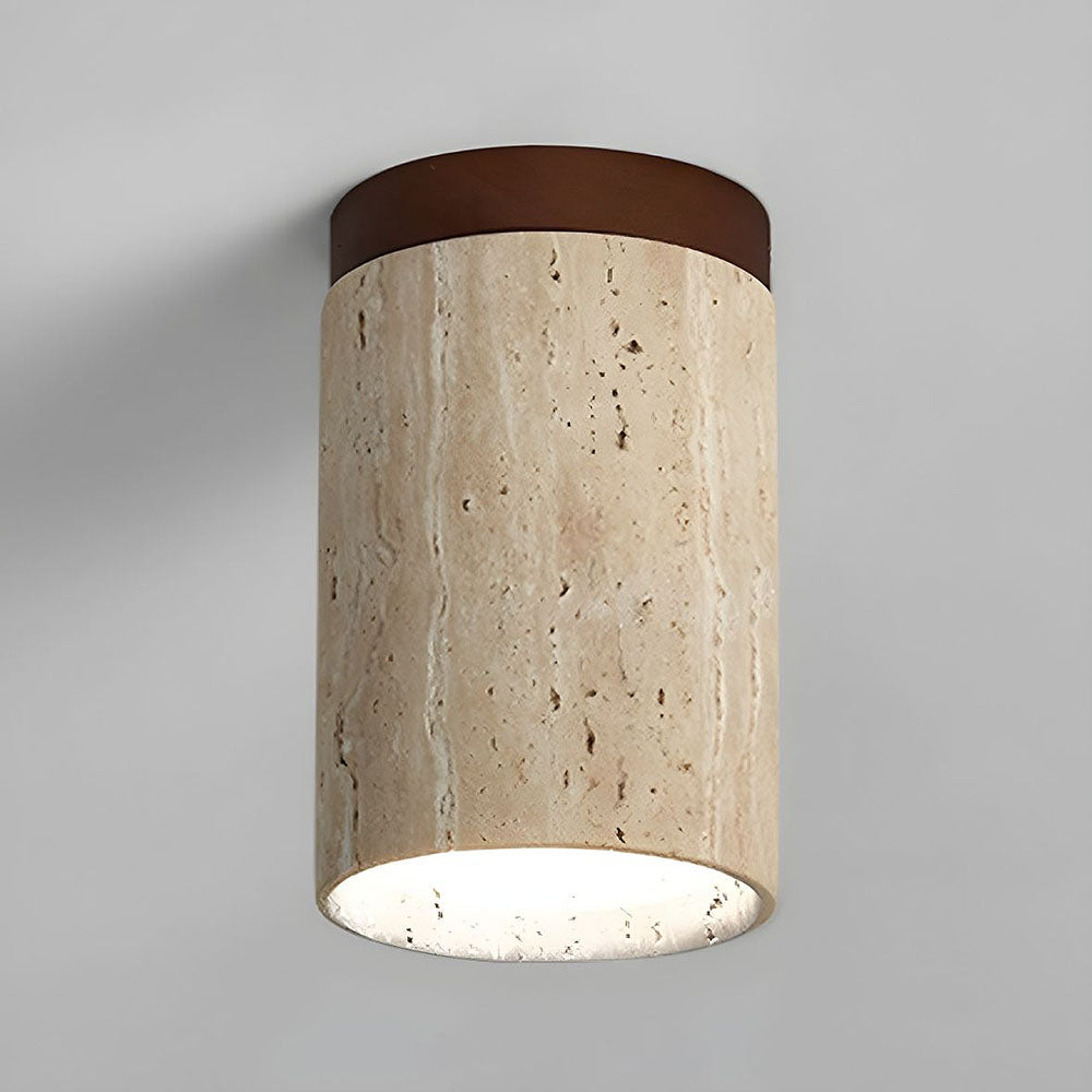 Round Wooden Recessed Ceiling Light Fixture