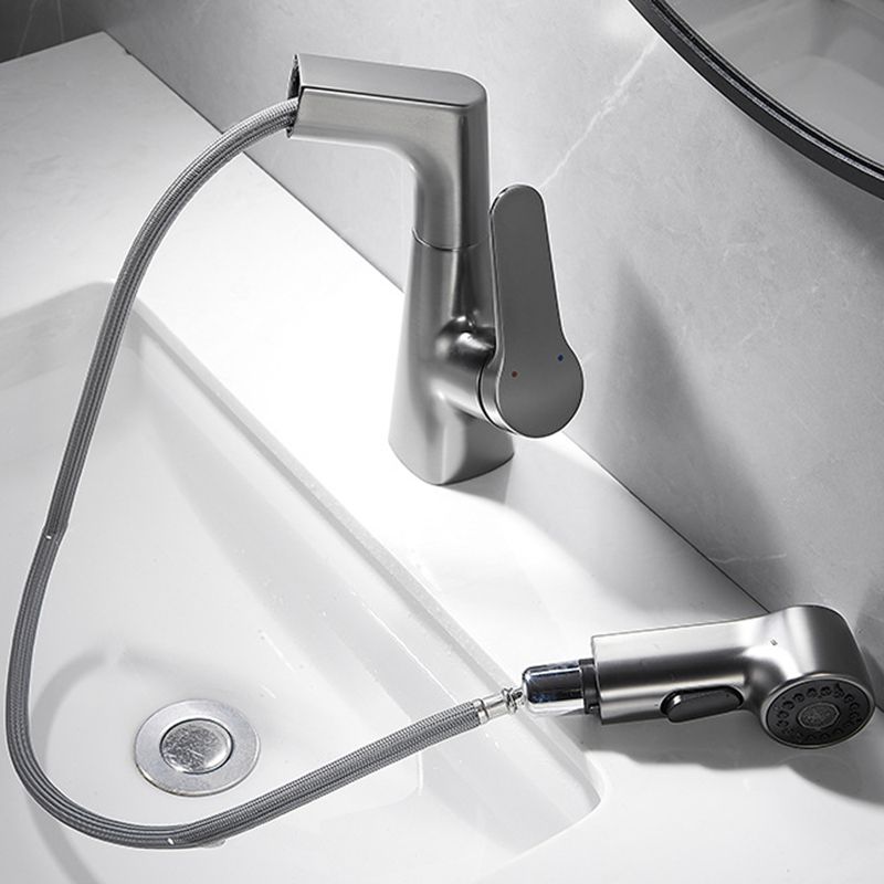 Modern Extendable Kitchen Sink Faucet with Lever Handle