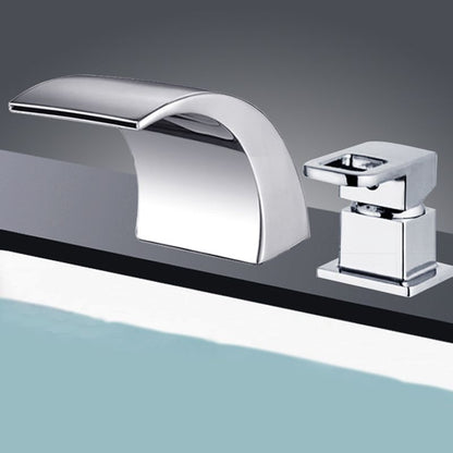 Luxury Gold Roman Tub Faucet with Waterfall Spout