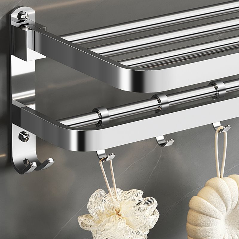 Luxury Chrome Bathroom Accessory Set with Towel Rack