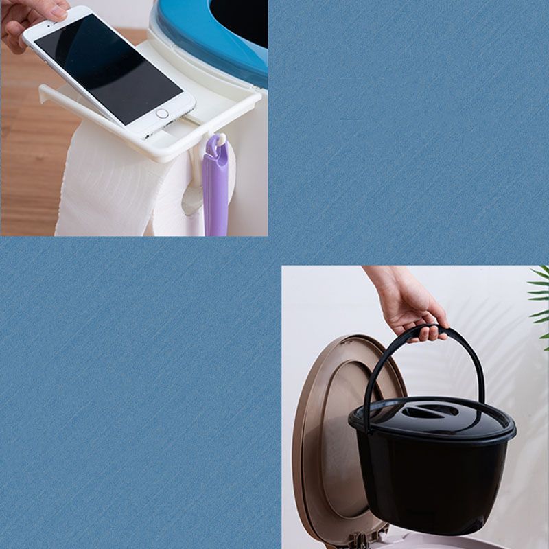 Compact Round Floor Mount Toilet Bowl for Bathroom